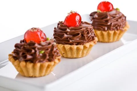 Chocolate Pies Stock Photos