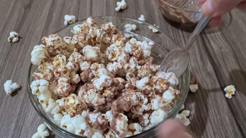 Chocolate popcorn Vidéo 157443687