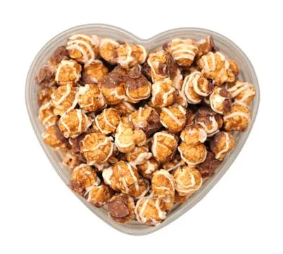 Chocolate popcorn Stock Photos