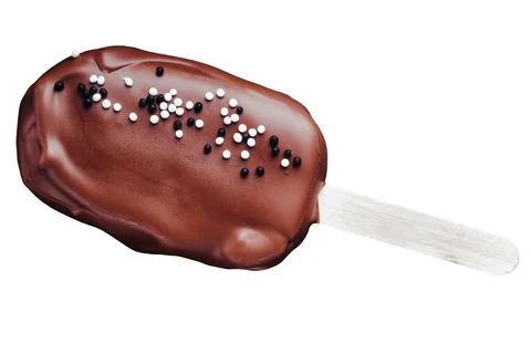 Chocolate popsicle. Stock Photos