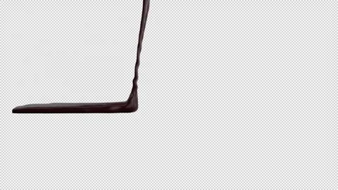 Chocolate-pour-left Stock Footage 335175140
