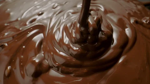 Chocolate pouring closeup Stock Footage 282645559