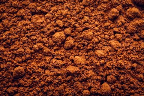 Chocolate powder macro Background Stock Photos
