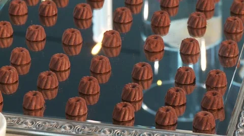 Chocolate Pralines Stock Footage