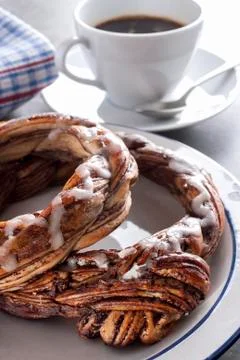 Chocolate pretzel Stock Photos