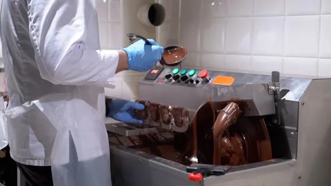 Chocolate Production Process Stock Footage 293163054