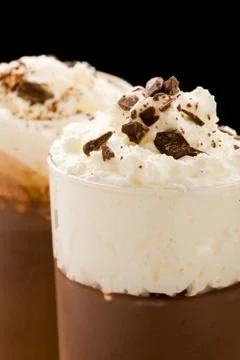 Chocolate pudding Stock Photos