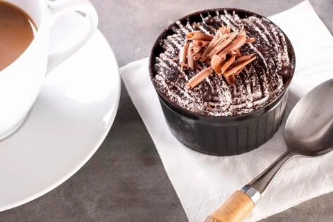 Chocolate pudding Stock Photos