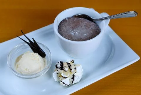 Chocolate pudding Stock Photos