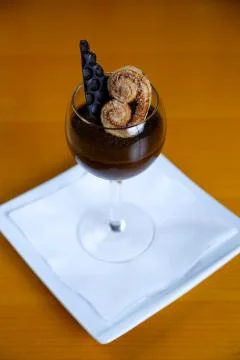 Chocolate pudding Foto stock