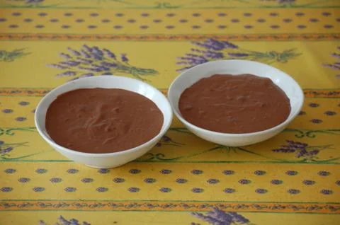 Chocolate pudding Foto stock