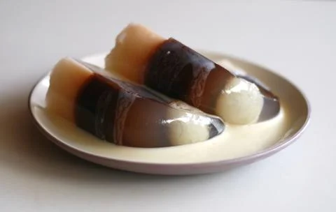 Chocolate pudding Stock Photos