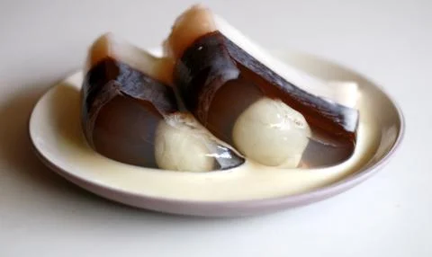 Chocolate pudding Stock Photos