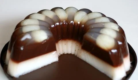 Chocolate pudding Stock Photos