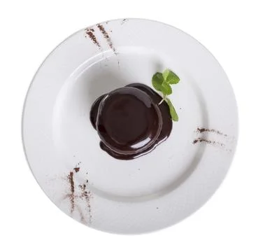 Chocolate pudding. Stock Photos