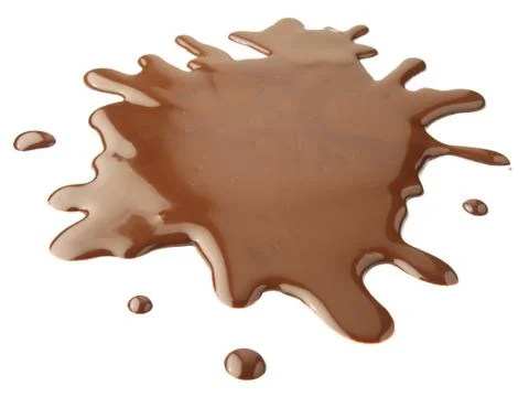Chocolate puddle Stock Photos