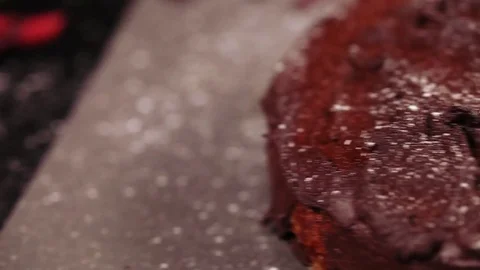 Chocolate pumpkin cake Stock Footage 82643751