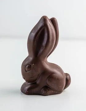 Chocolate rabbit to eat at easter Stock Photos