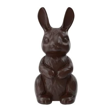 Chocolate rabbit isolated on white background. Stock Illustration