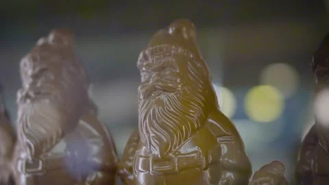 Chocolate with a Santa Claus figure 스톡 동영상 278488341