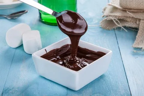 Chocolate sauce Stock Photos