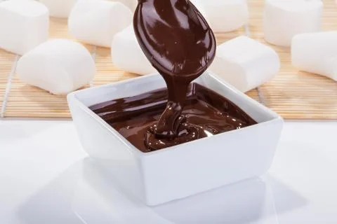 Chocolate sauce Stock Photos