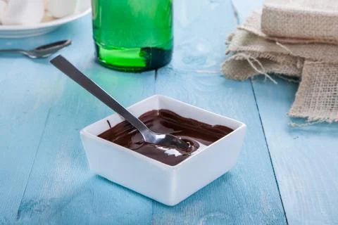 Chocolate sauce Stock Photos