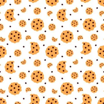 Chocolate Seamless Pattern Design with Choco Decoration in Template Hand Dr.. Illustrazione stock