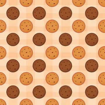 Chocolate Seamless Pattern Design with Choco Decoration in Template Hand Dr.. Illustrazione stock