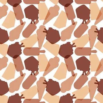 Chocolate Seamless Pattern Design with Choco Decoration in Template Hand Dr.. Illustrazione stock