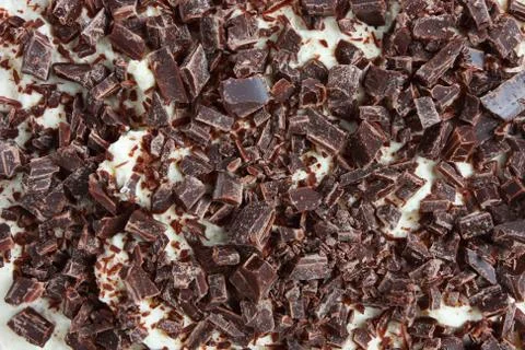 Chocolate shaving Foto stock