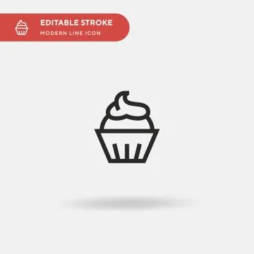 Chocolate Simple vector icon. Illustration symbol design template for web mob Stock Illustration