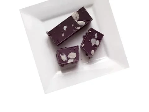 Chocolate slice Stock Photos