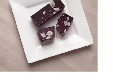 Chocolate slice Stock Photos
