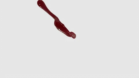 Chocolate Splash, With Alpha Matte Stock Footage 319854757