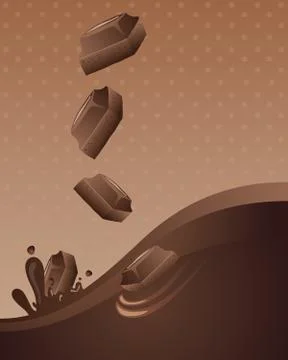 Chocolate splash Illustrazione stock