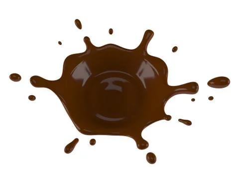 Chocolate splash Illustrazione stock