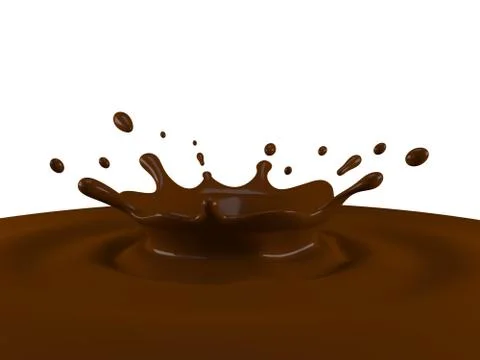 Chocolate splash Stock Illustration