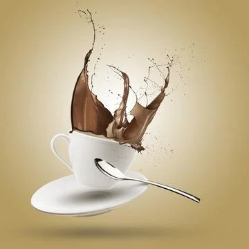 Chocolate splash Stock Illustration