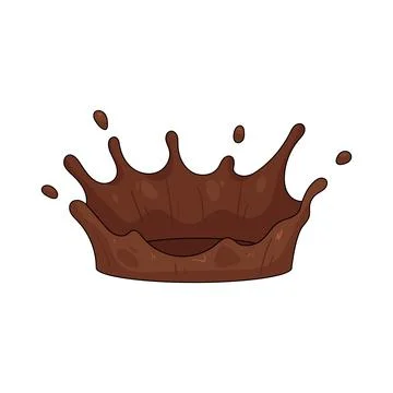 Chocolate splash Illustrazione stock