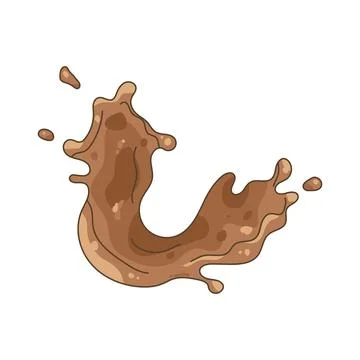 Chocolate splash Illustrazione stock