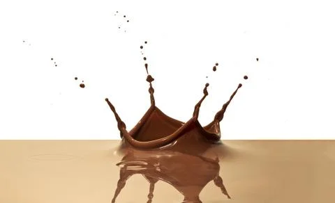 Chocolate splash Stock Photos