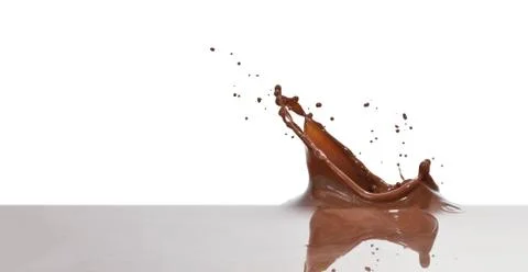 Chocolate splash Stock Photos