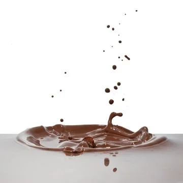 Chocolate splash Stock Photos