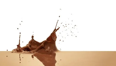 Chocolate splash Stock Photos