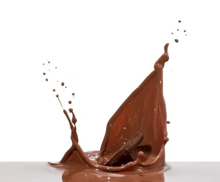 Chocolate splash Stock Photos
