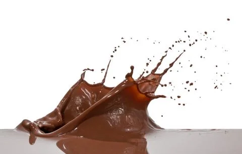 Chocolate splash Stock Photos