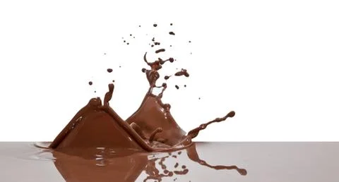 Chocolate splash Stock Photos