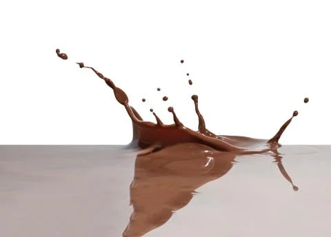 Chocolate splash Stock Photos