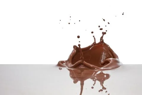 Chocolate splash Stock Photos